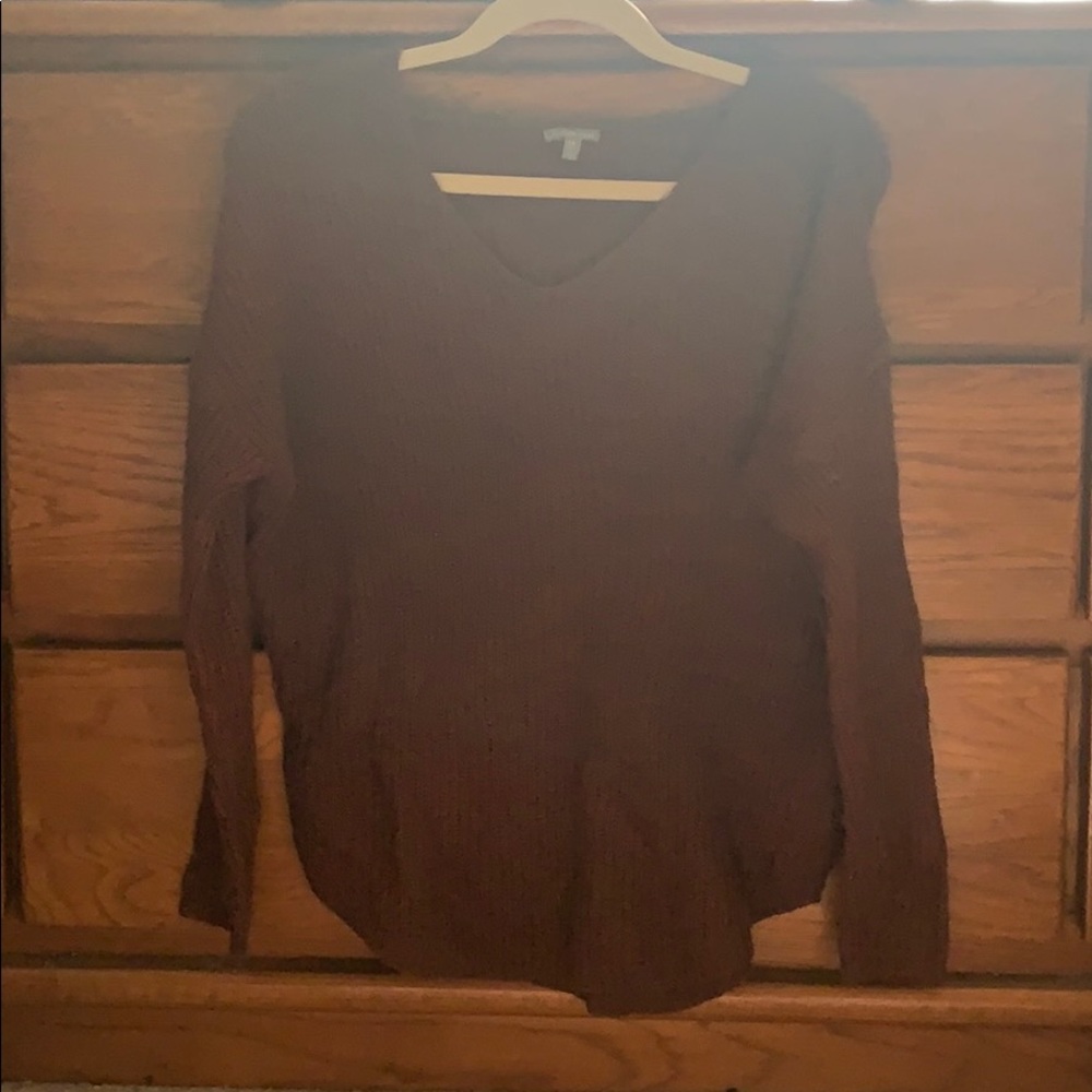 Charlotte Russe rust knit sweater